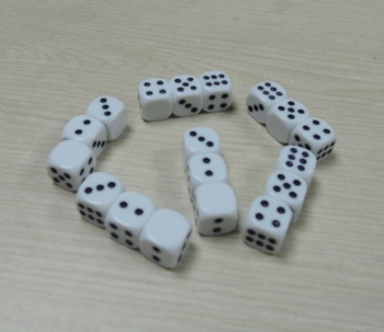 Custom engraved dice