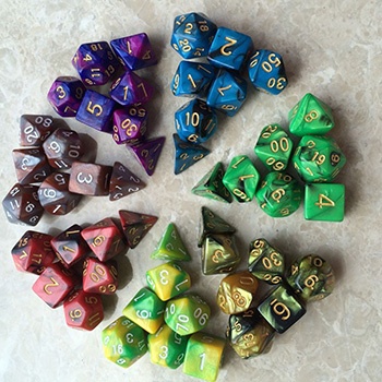 Mix colored dice